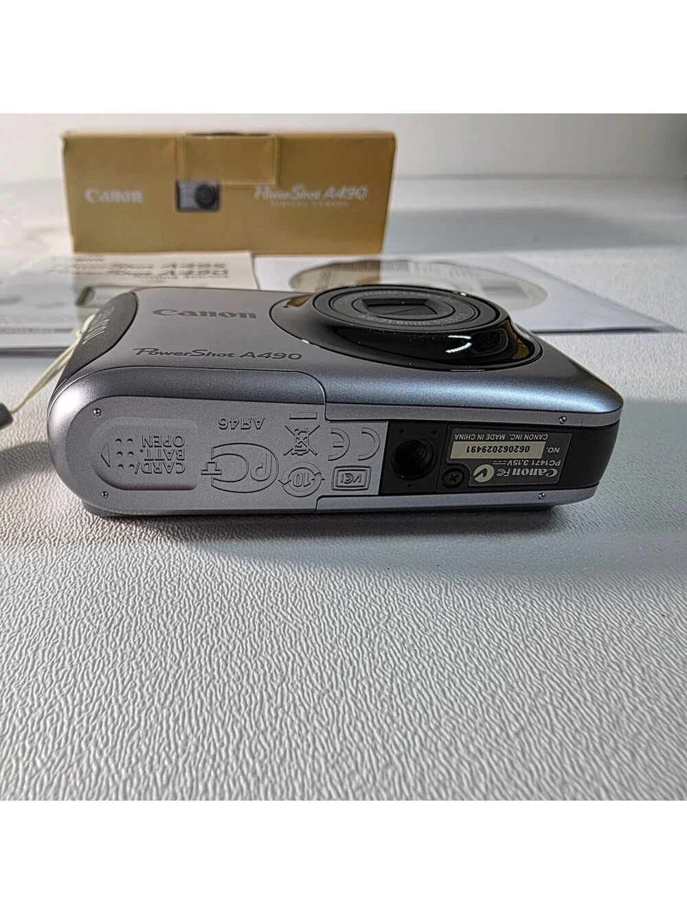 Canon PowerShot A490 10.0MP Digital Camera Silver 2.5